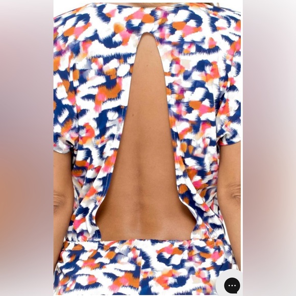 Luli Fama Multicolor - Cien Fuegos Backless Romper NWT - Size Small - Picture 4 of 8